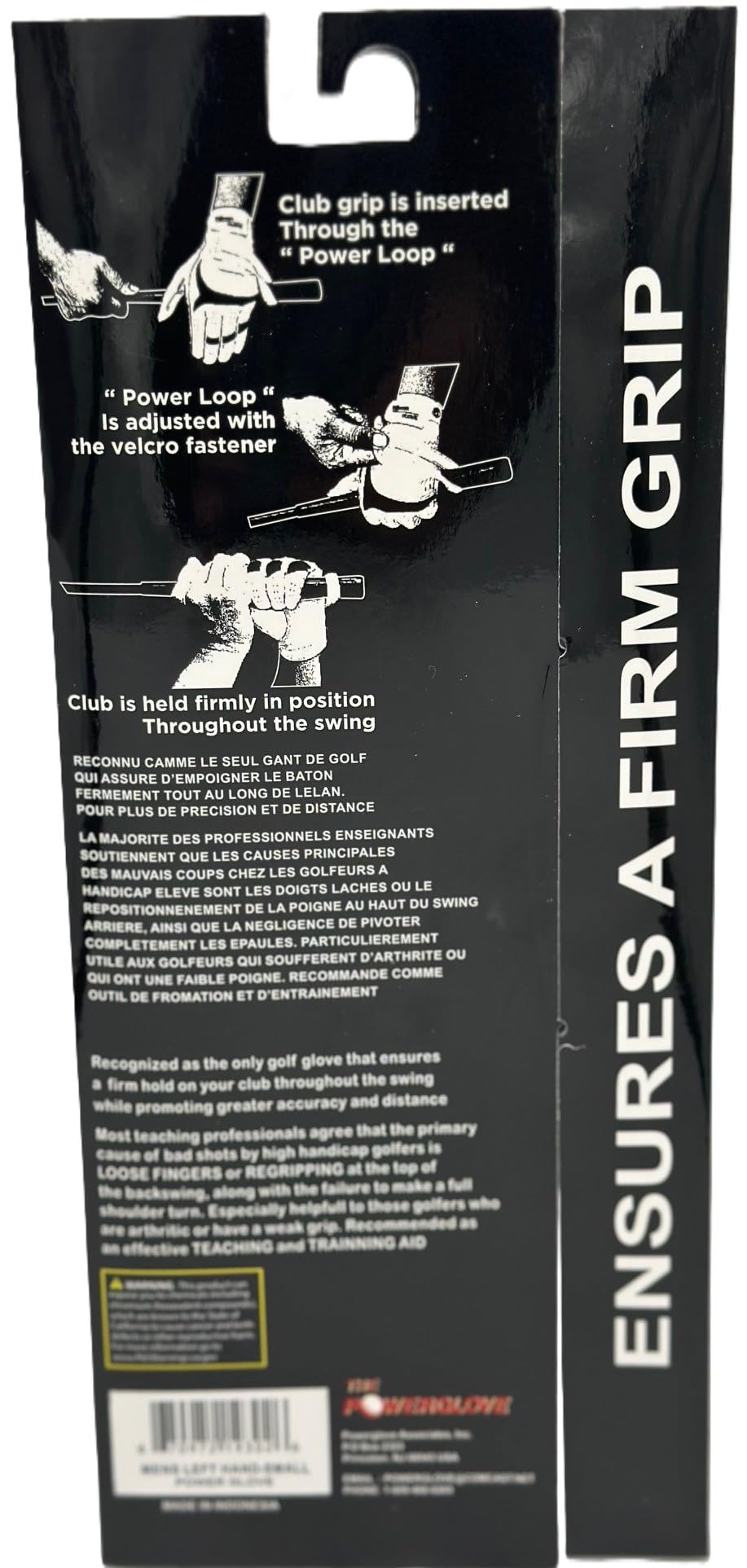 XEIRPRO The Power Glove Golf Grip Trainer, Secure Grip Position for All Clubs (Large, Left)