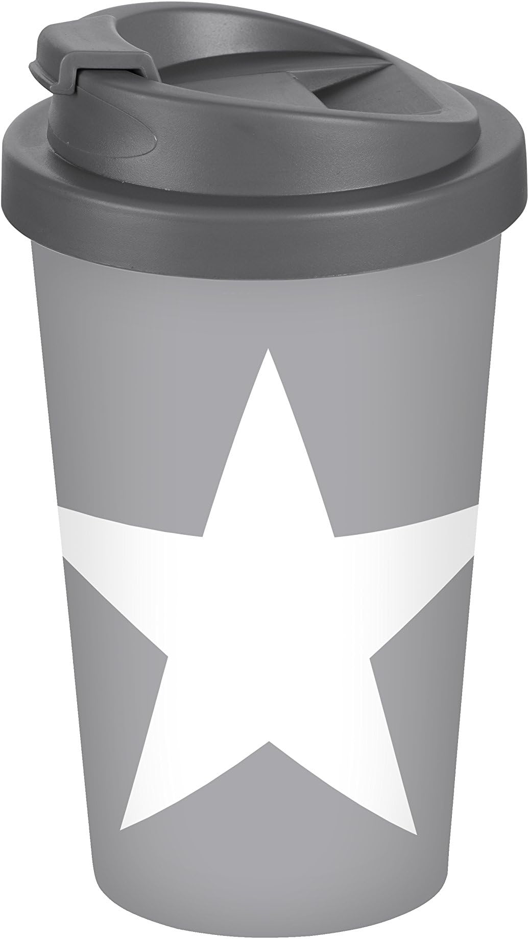 Gedalabels Tumbler Coffee to go-Starrs 400ml in grey, PP, 14 x 8 x 8 cm
