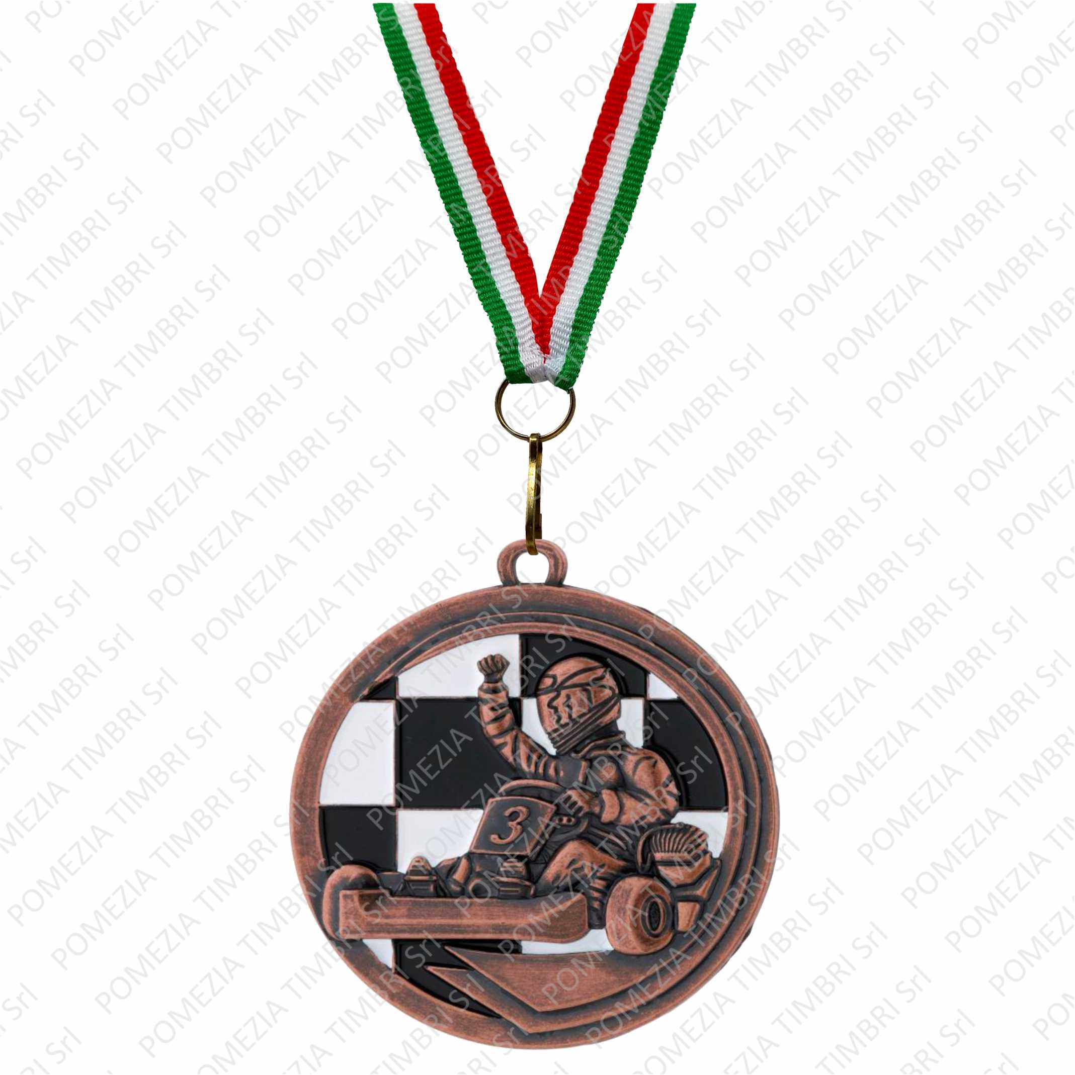 Generico Medaglia Go Kart Personalizzata