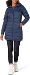 Amazon Essentials Femmes Légèrement imperméable matelassée à capuchon (Disponible en Plus Taille)