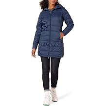 womens Lightweight Water-Resistant Packable Hooded Puffer Coat (Available in Plus Size)