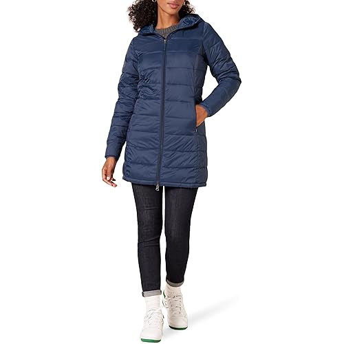 Amazon Essentials womens Lightweight Water-Resistant Packable Hooded Puffer Coat (Available in Plus Size)