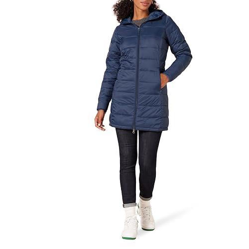 Amazon Essentials womens Lightweight Water-Resistant Packable Hooded Puffer Coat (Available in Plus Size)
