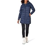womens Lightweight Water-Resistant Packable Hooded Puffer Coat (Available in Plus Size)