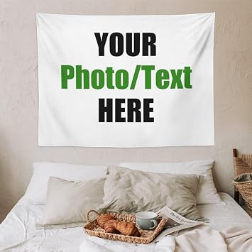 Custom Tapestry Personalized Wall Hanging Backdrop Design Your Photo Logo | Custom Tapestry Personalized Wall Hanging Backdrop Design Your Photo Logo Text