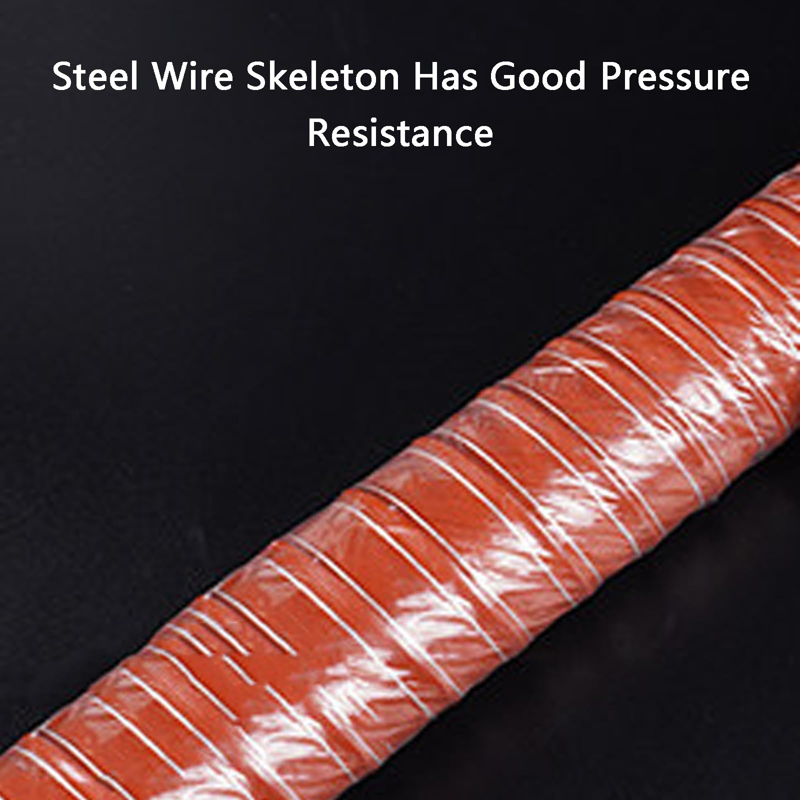 Manguera De ExtraccióN Flexible​,Tubo Flexible De Salida De Aire,Tubo Secadora Universal,Manguera De Silicona para Conductos De Aire De Alta Resistencia Al Calors