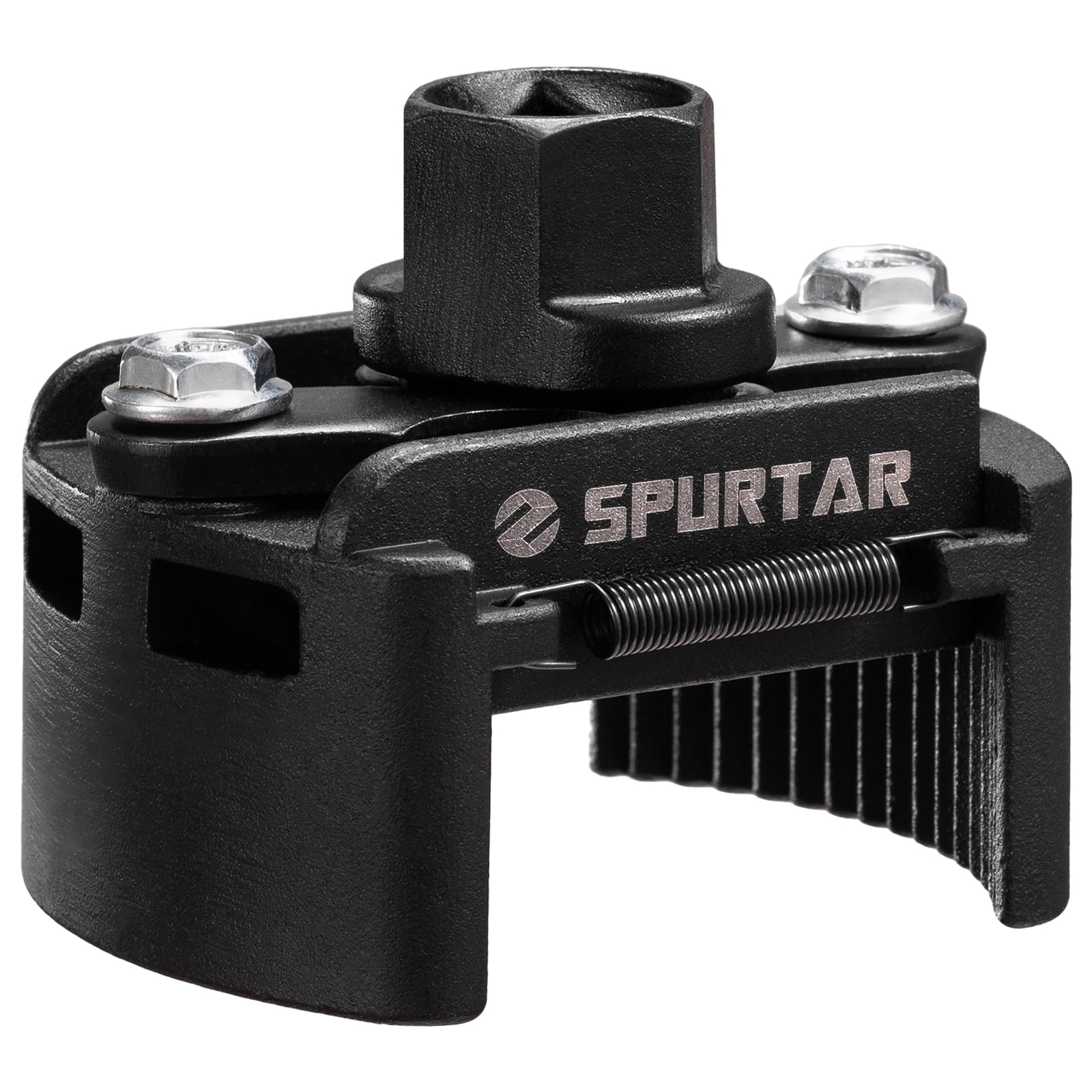Spurtar Verstellbarer Ölfilterschlüssel, 60-80 mm, Universal-Ölfilter-Entfernungswerkzeug, 1/2-Zoll-Antrieb, Zwei-Wege-Kappen-Ölfilter-Werkzeug für Motorfilter, Leitungen und Armaturen
