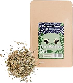 The Better Cat Katzenminze, 30g, Natürliches Beruhigungsmittel und Spielzeug für Katzen, Getrocknete Pflanzen, Blüten und Blätter, perfekt in Kissen