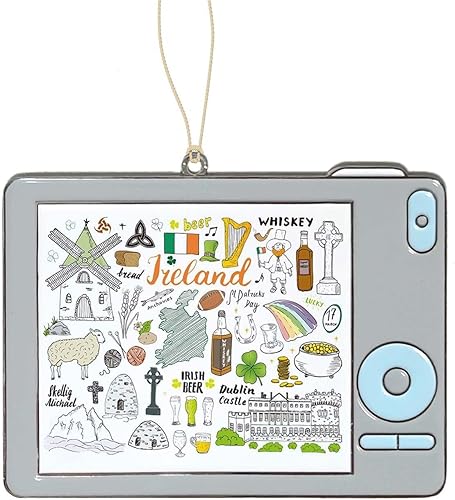 Miniatura 7 de Adorno de Navidad de Nueva York,Recuerdo del ornamento del metal,Decoraciones colgantes del árbol de Navidad