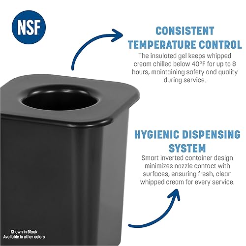 Vista 3 de Carlisle FoodService Products CM110802 Coldmaster - Enfriador de latas de crema batida, 7.75 pulgadas de alto, 6.5 pulgadas de ancho, 6.5 pulgadas