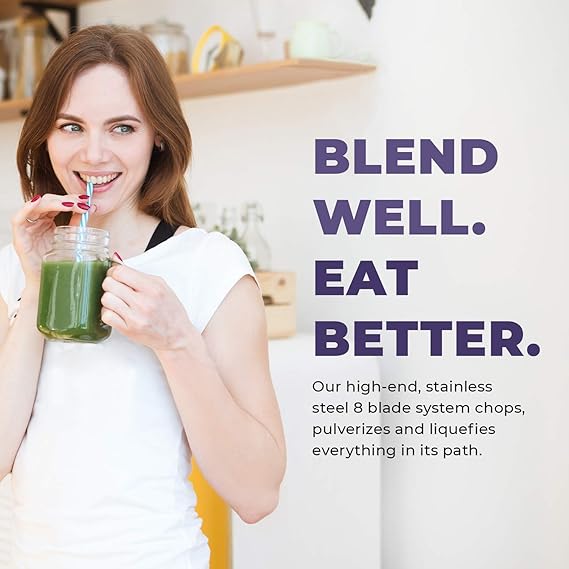 Cleanblend Commercial Blender - 1800W, 3HP, 64oz High-Performance Professional Countertop Blender with Stainless Steel Blades