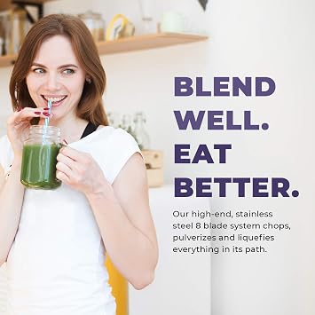 Cleanblend Commercial Blender - 1800W, 3HP, 64oz High-Performance Professional Countertop Blender with Stainless Steel Blades