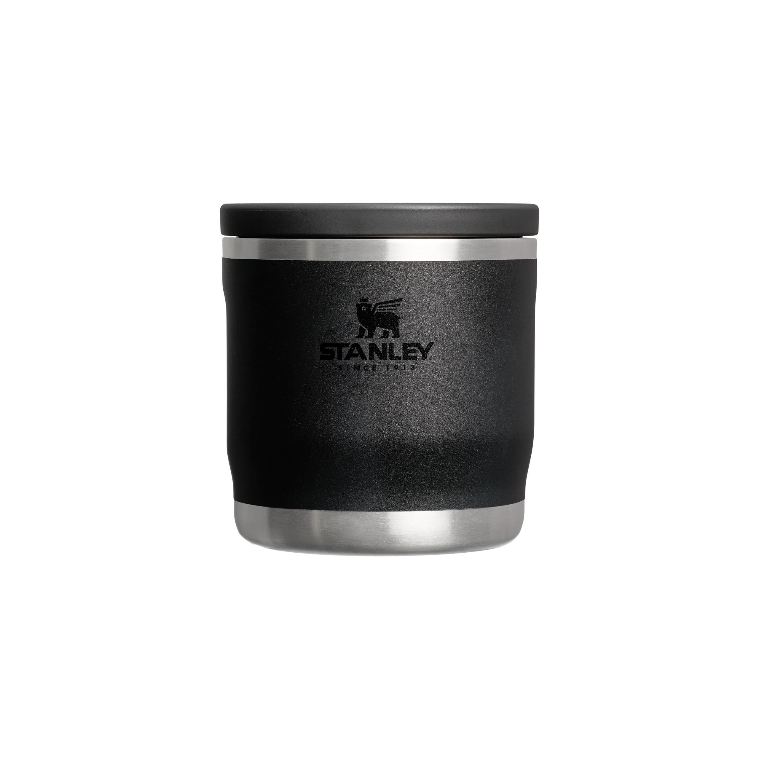 STANLEY 1913 Adventure To-Go Food Jar 0.35L - Thermobehälter Für Essen - 4 Stunden Heiß - 4 Stunden Kalt - Auslaufsicher - Einfaches Reinigen - Spülmaschinenfest - BPA Frei - Black 2.0