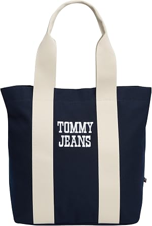 Tommy Jeans TJM BOLD VARSITY TOTE Erkek Tote Çanta Dark Night Navy