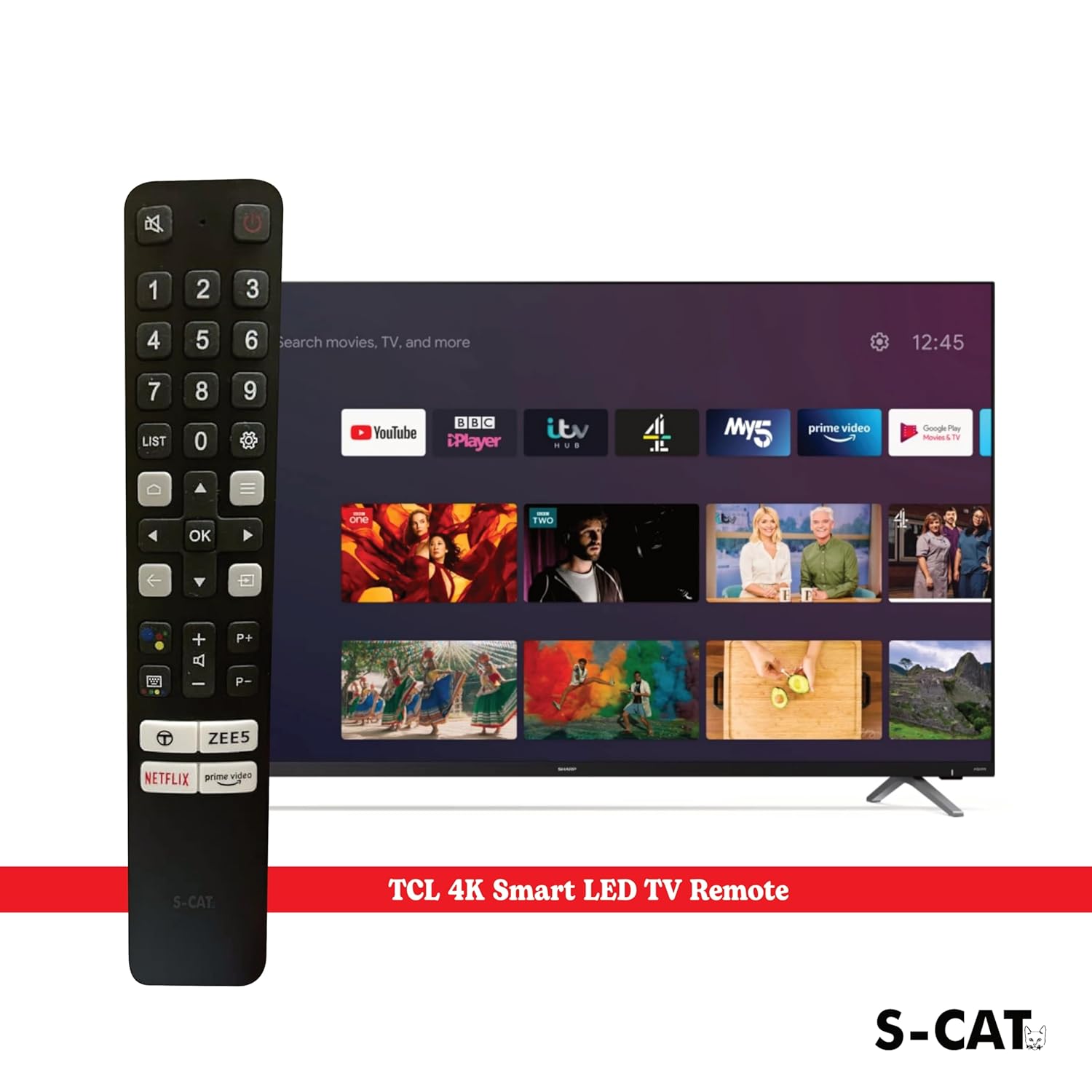 New Year Sale S-Cat Compatible With Tcl Rc901V Fmr5 Smart Android 4K Googl... 2 New Year Sale S-Cat Compatible With Tcl Rc901V Fmr5 Smart Android 4K Googl...