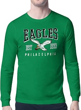 STARTER Mens NFL Retro Team Logo Long Sleeve T-Shirt
