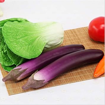 Zzooi 1PCS Artificial Eggplant Display Props