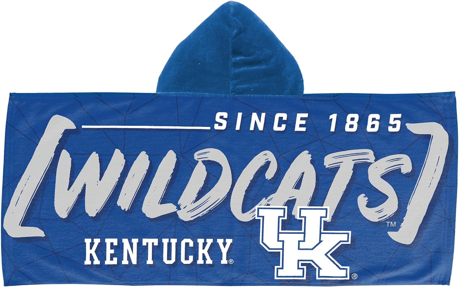 Northwest NCAA Kentucky Wildcats Unisex-Youth Hooded Youth Beach Towel, 21" x 51", Facet