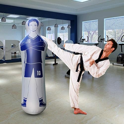 Miniatura 9 de sailupxinyuan Inflatable Soccer Dummy Goalkeepr Air Mannequin Free Kick Wall Goalkeeper Defender Training