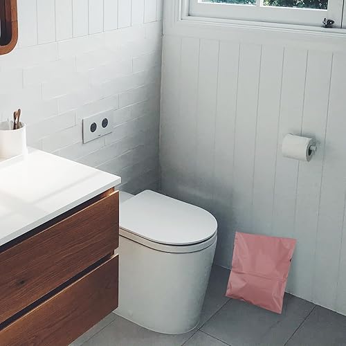 Miniatura 2 de Bolsas desechables para pañales para adultos, paquete de 100 bolsas de eliminación de pañales rosas para adultos, 9.84 x 13.77 pulgadas, bolsas