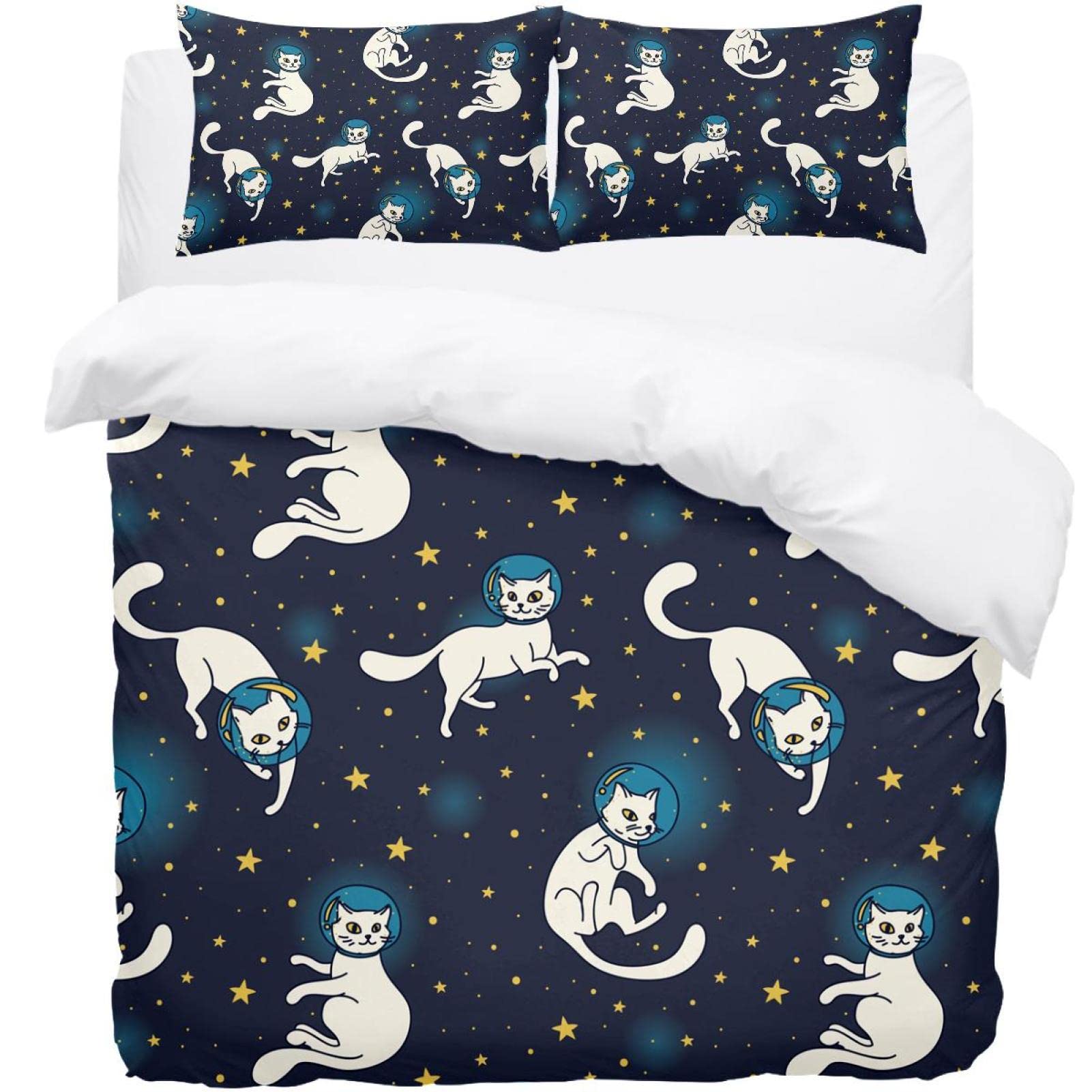 Housse de couette galaxie et parure de lit étoiles pour créer un cocon d'astronaute unique