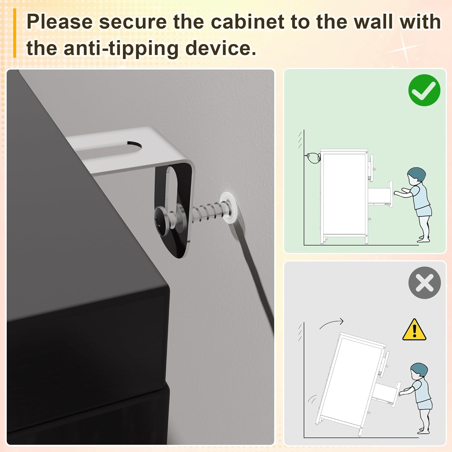 Tall Black Dresser with Power Outlets & LED Lights, 5 Drawer Tall Dresser with Tempered Glass Panel, Large Chest of Drawers with Embedded Handle for Bedroom, Living Room, Hallway, Entryway