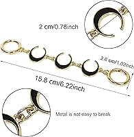 Vista 3 de SONGKISSZQ Extensor de correa para bolso, cadena extensora de bolsa, extensor de cadena para bolso, bolso de mano, bolsa de hombro