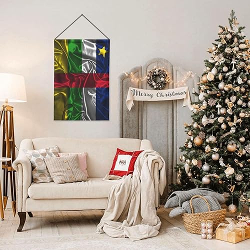 Miniatura 3 de Silk Style Flag Of The Central African Republic Garden Flag 12.5"x18" Inch Double Sided Garden Flags Home Lawn Outdoor Decor Flags Party Banner