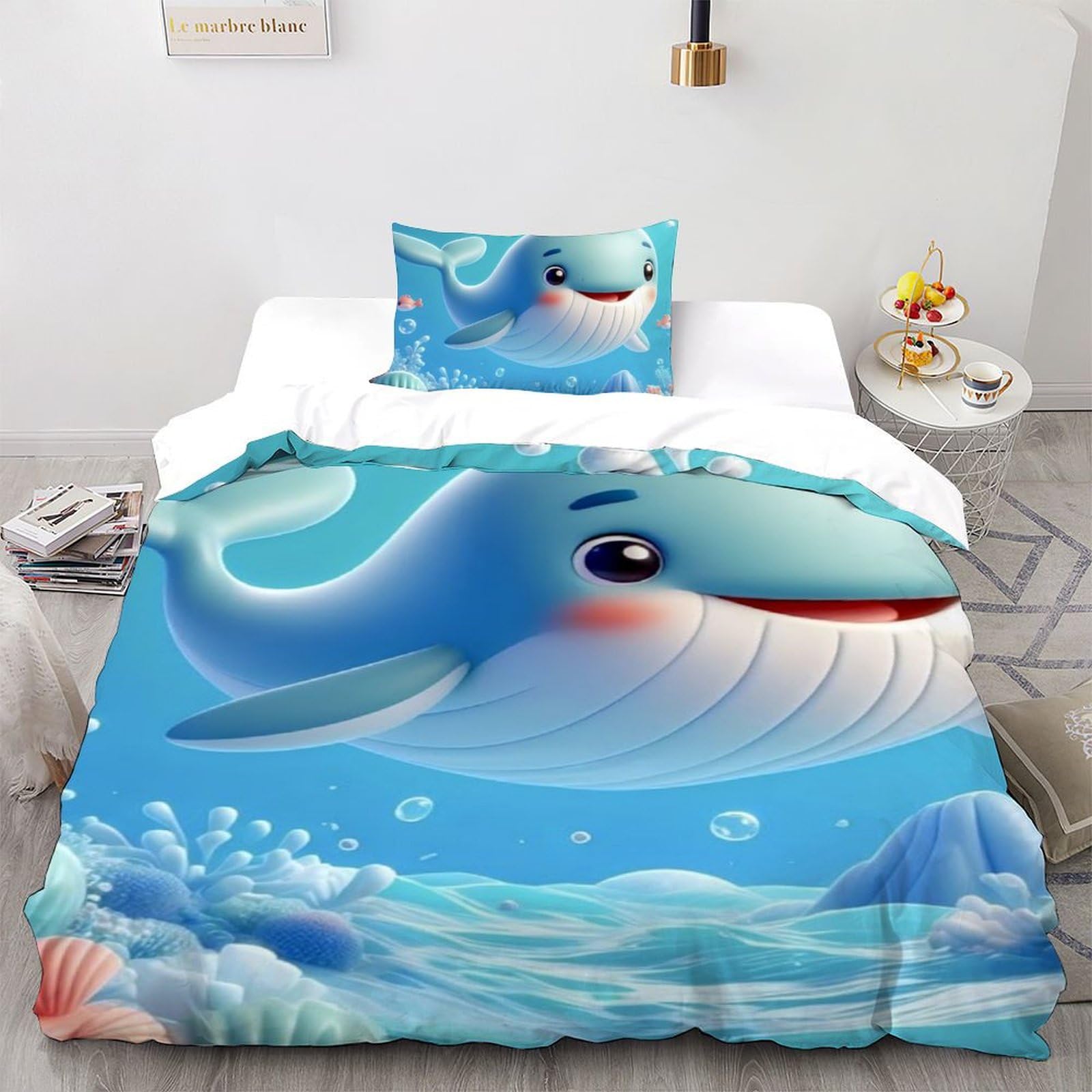 Housse de couette single animaux dessins animés pour décorer la chambre de votre garçon