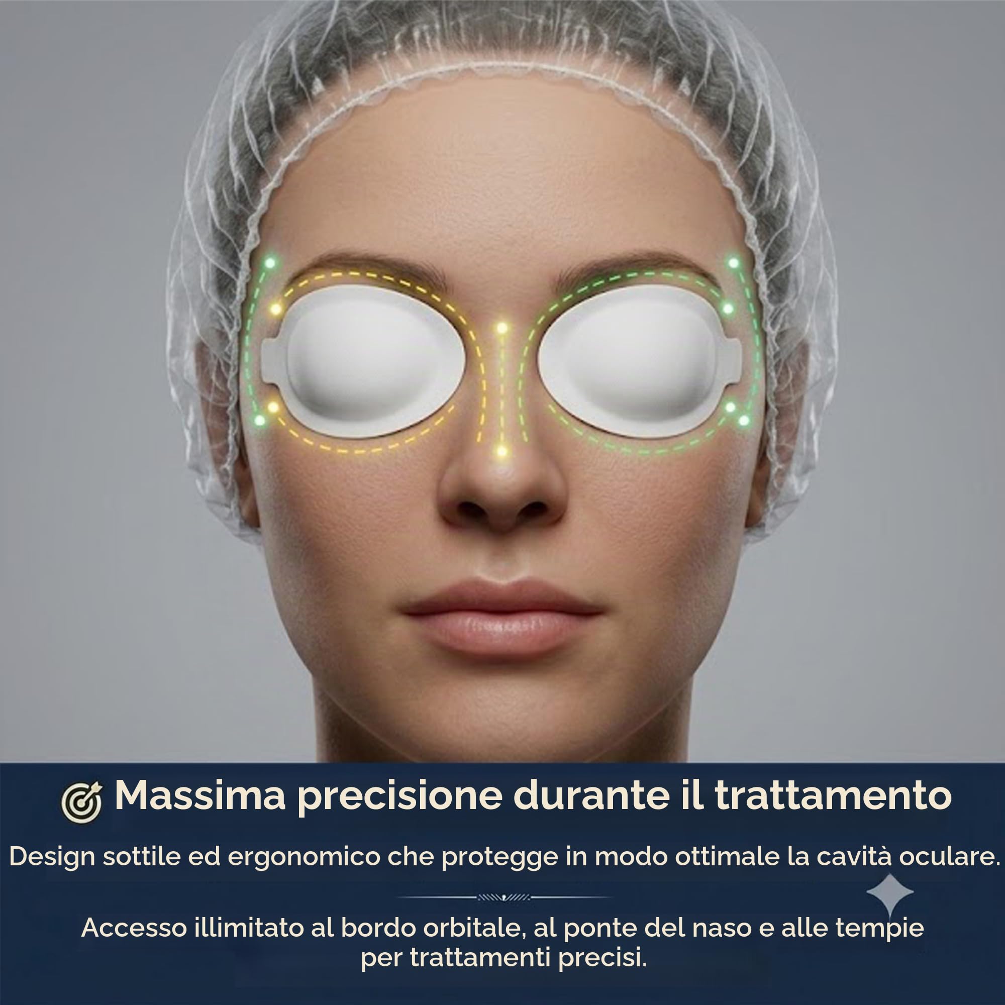 Laser Eye shields usa e getta 50 paia per IPL Depilazione Campi di bellezza Protezione degli occhi del cliente 190-11000nm