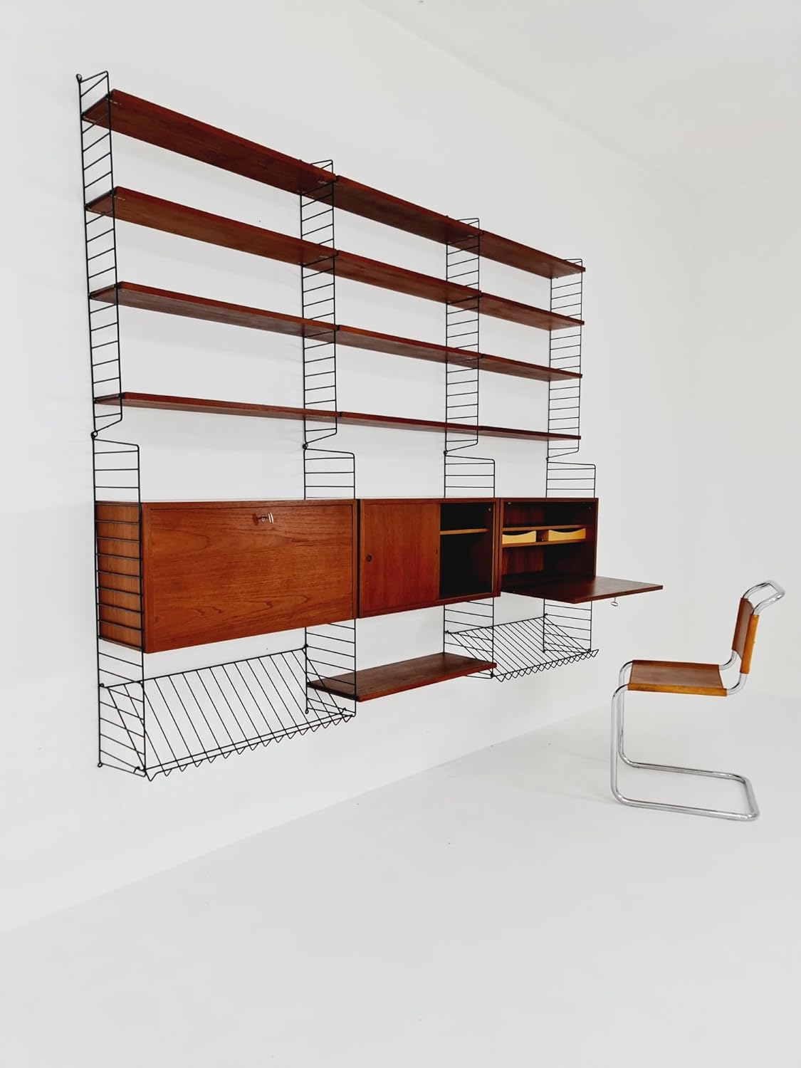 Bookcase WOOD for Home Office, Easy Assembly(brown)