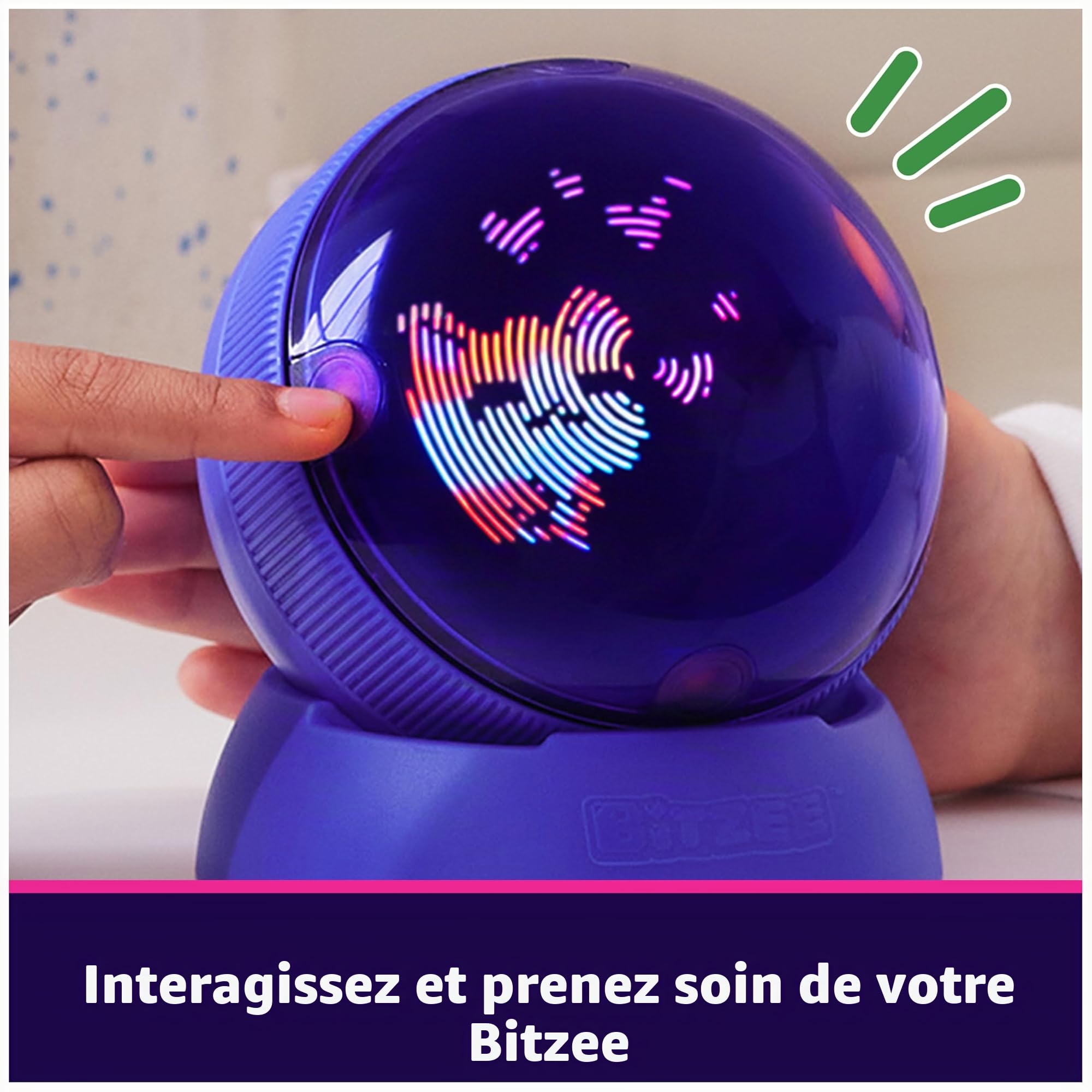 Bitzee Balle Interactive Hamster avec 20 Hamsters à l'intérieur, Roule et réagit au Toucher, Jouet Numérique Enfants 5 Ans+