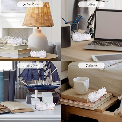 Miniatura 4 de LAIDANLA Cristal de cuarzo transparente, cristales curativos naturales, piedras preciosas de geoda mineral para Reiki, equilibrio energético,