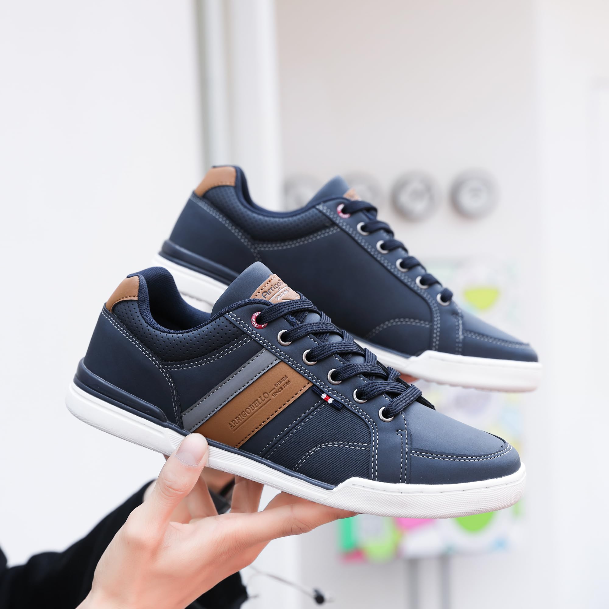AX BOXING Freizeitschuhe Herren Sneakers Walkingschuhe Mode Schuhe Leichte Trainers Sportschuhe Größe 41-46 EU