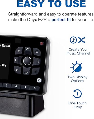Miniatura 3 de SiriusXM - Radio satelital SXEZR1H1 Onyx EZR con kit para el hogar