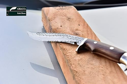 Miniatura 6 de GK&CO. Kukri House Auténtico Kukri/Khukuri hoja de 5 pulgadas dragón águila americana Kukri-mango de madera de espiga completa, funda de cuero