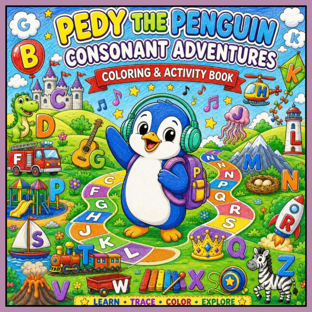 Pedy the Penguin: Consonant Adventures Book B to Z (Pedy the Penguin Early Learning)