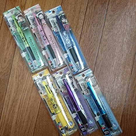 Amazon Co Jp 鬼滅の刃 ジェットストリーム4 1 人気キャラ 6種セット 炭治郎 禰豆子 義勇 善逸 しのぶ 伊之助 4色ボールペン シャープペン 文房具 オフィス用品