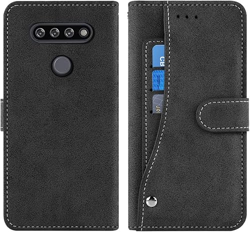 Miniatura 5 de Asuwish LG K51Q51Reflect - Funda de piel con función atril para LG LM-K500UM y mujeres y niñas, color negro