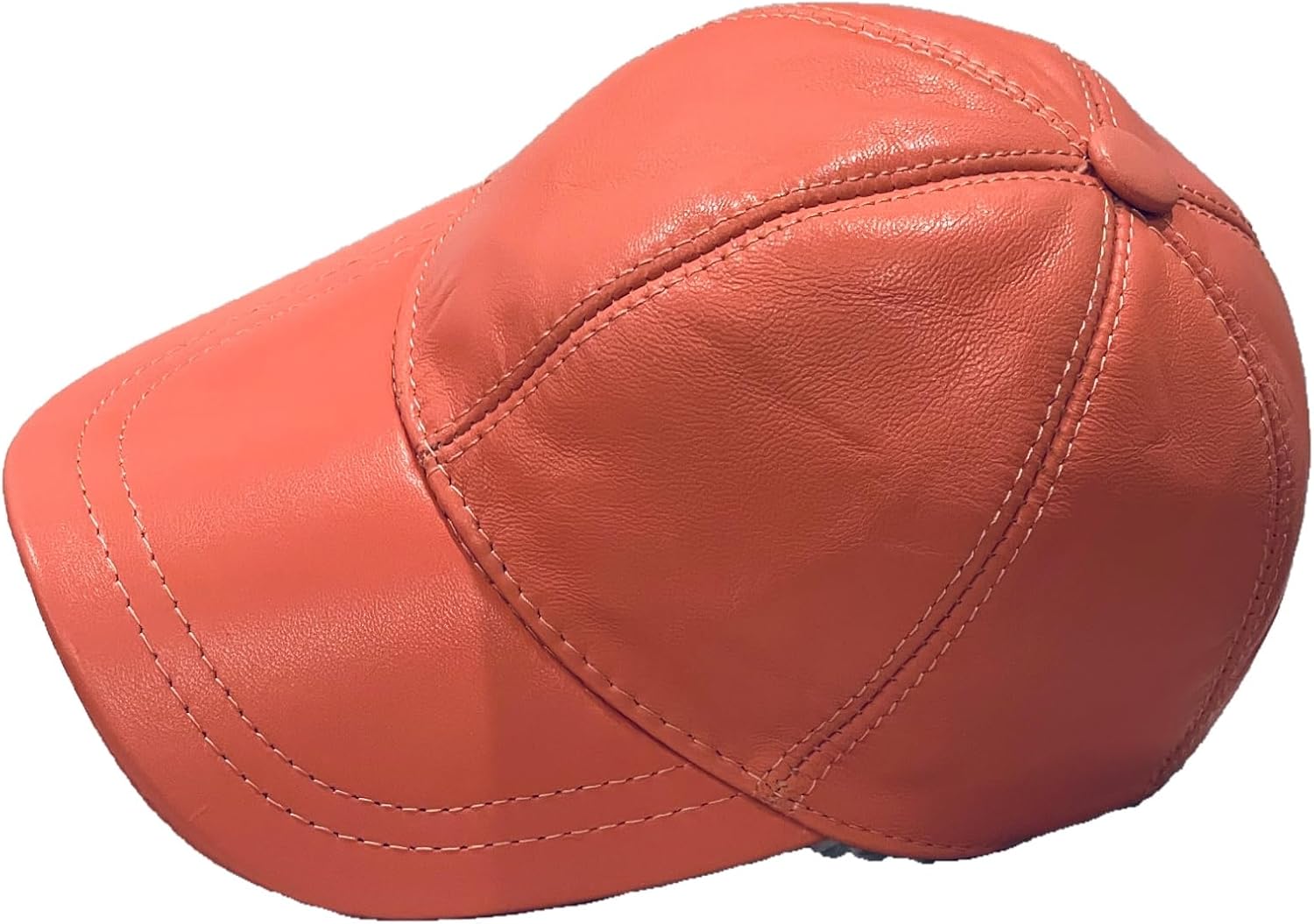 Lukkizara Mens Womans Leather Cap 100% Genuine Real Lambskin Leather