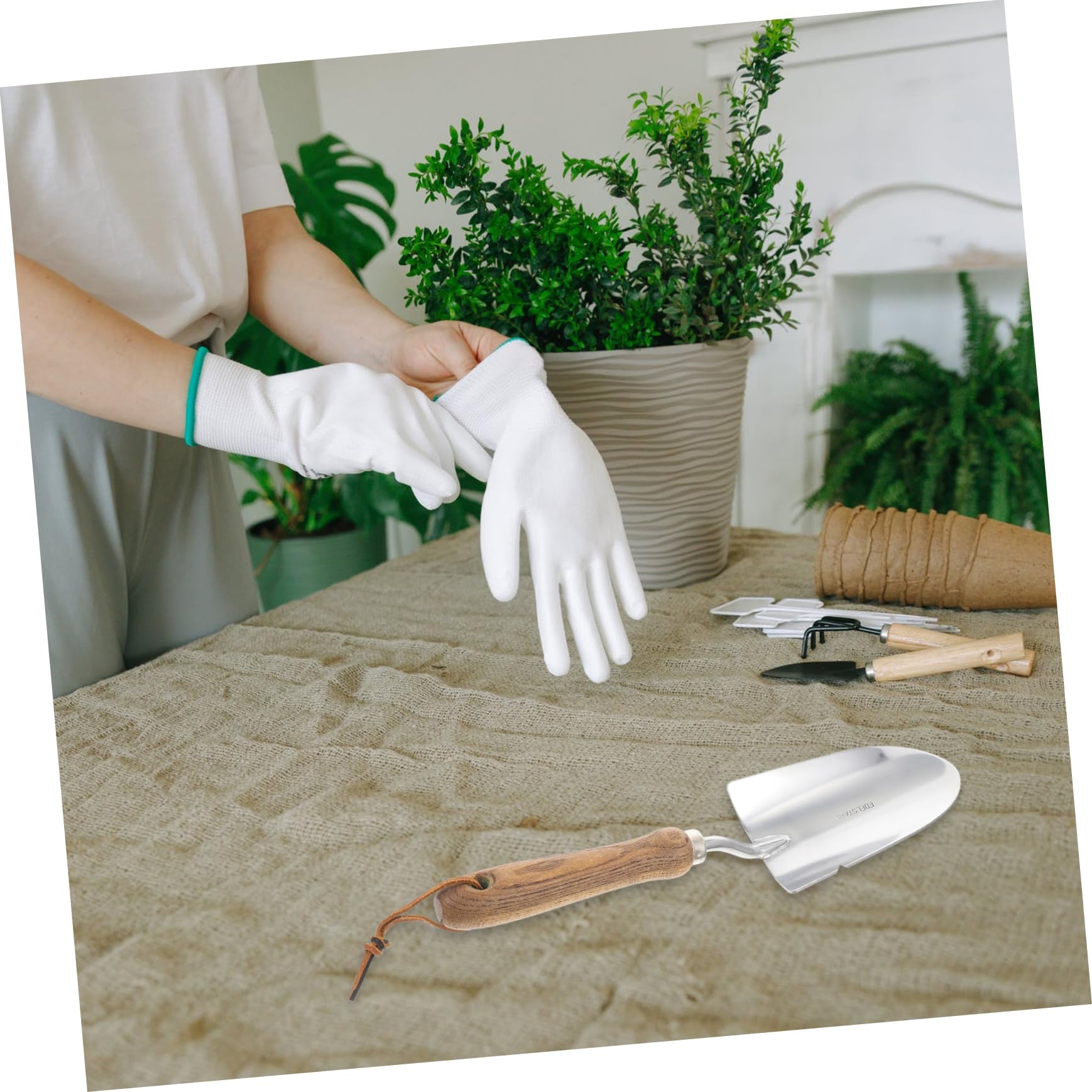 TOYANDONA 2 Piezas Pala de jardinería Herramienta Planta Palas Hotel de Mano de jardinería Pesada Suministros de jardinería Hojas de jardín paletas de jardinería Paleta de jardín