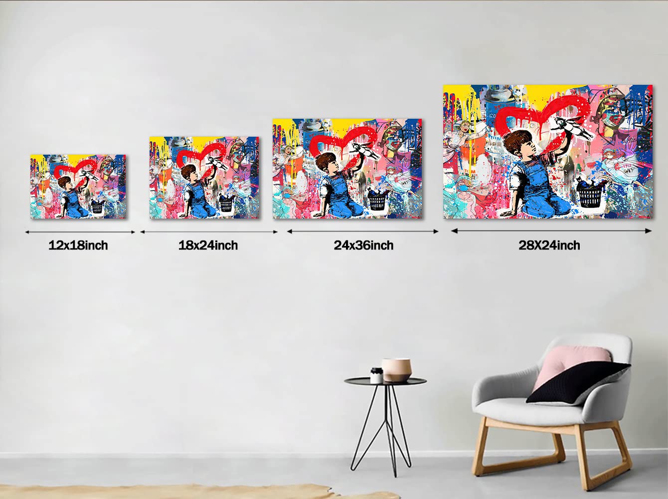 Amazon.co.jp: Banksy グラフィティ ストリートアート 小さな子供