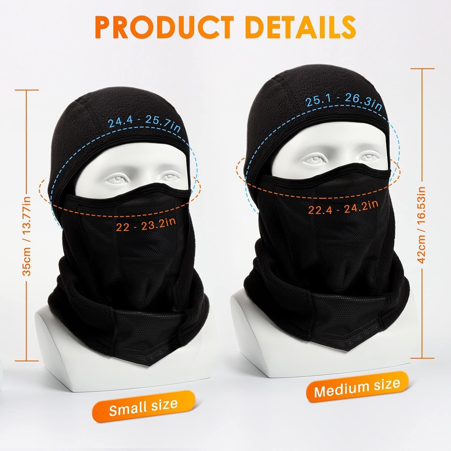 AstroAI Ski Mask Balaclava S Size for Cold Weather Ski Mask Balaclava Face Mask-UV Protection : Clothing, Shoes & Jewelry