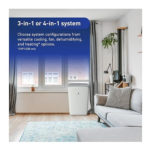 Miniatura 5 de Friedrich ZoneAire Portátil con Bomba de Calor y Manguera Dual, 12,000 BTU 115V