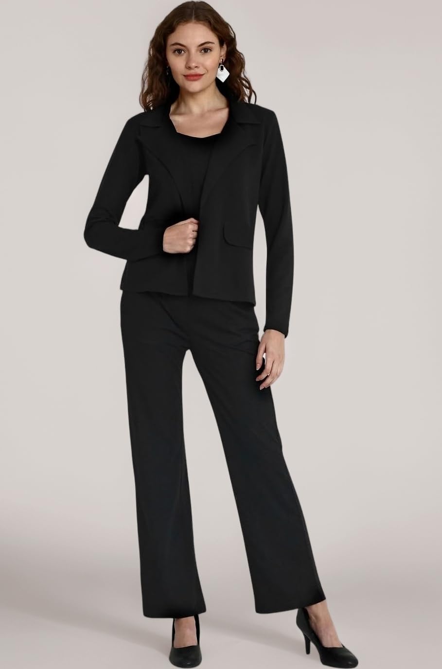 Leriya Fashion Co ord Set for Women Stylish | Lycra Blend Western Blazer Suit 3 Piece Co ord Set | Casual Blazer for Women Stylish Formal Professional Office Wear