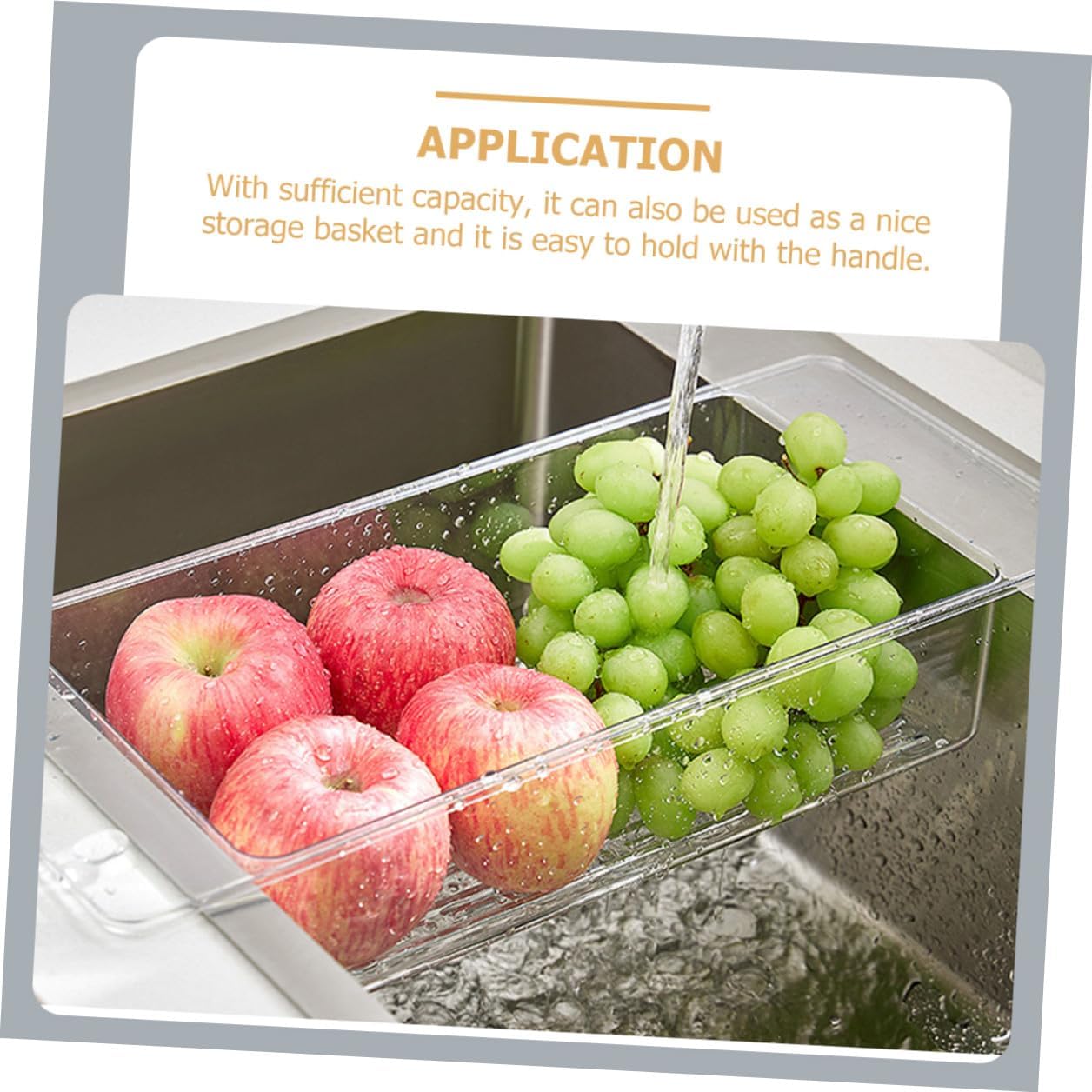 Plastic Sink Drain Basket Hanging over Sink Strainer for Vegetable Washing Kitchen Draining Holder Organizer