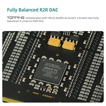 Topping Centaurus Full Balanced R2R DAC, USB/Bluetooth LDAC/Optic/Coaxial/AES/IIS to RCA/XLR Digital-Analog Audio Converter for Home Stereo System, Desktop R-2R DAC Preamp with 12V Trigger/PEQ, Silver