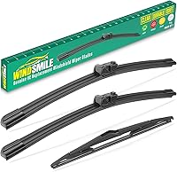 Vista 41 de Juego de hojas de repuesto para limpiaparabrisas delantero y trasero de 24, 20, 11 pulgadas, calidad prémium, para todo tipo de clima, calidad