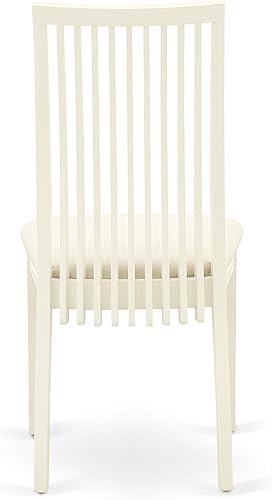 Miniatura 9 de East West Furniture BOIP5-WHI-C - Juego de mesa y sillas de cocina de 5 piezas, incluye una mesa redonda de comedor y 4 sillas de comedor tapizadas