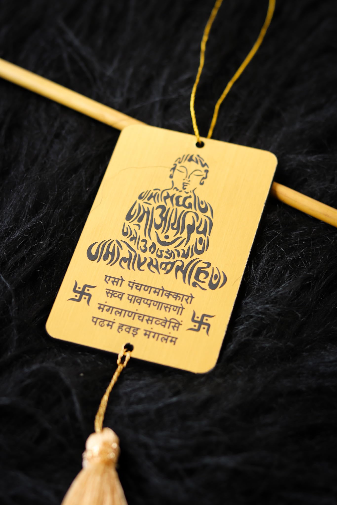 Religious/Hindu Culture Car Hanging Dream Catcher Accessories Best for Your Car Interior Ornament Multipurpose Use Hanging, Gift, (Golden Budha)